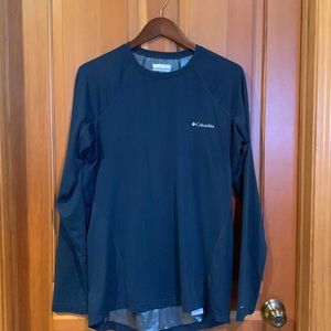 Mens teal blue Columbia Omni heat base layer size XL